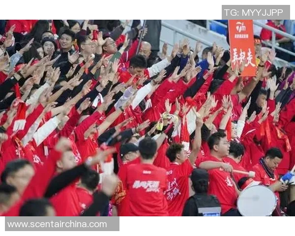 球迷燃情助威，为心中的偶像打出最热烈的助威声！